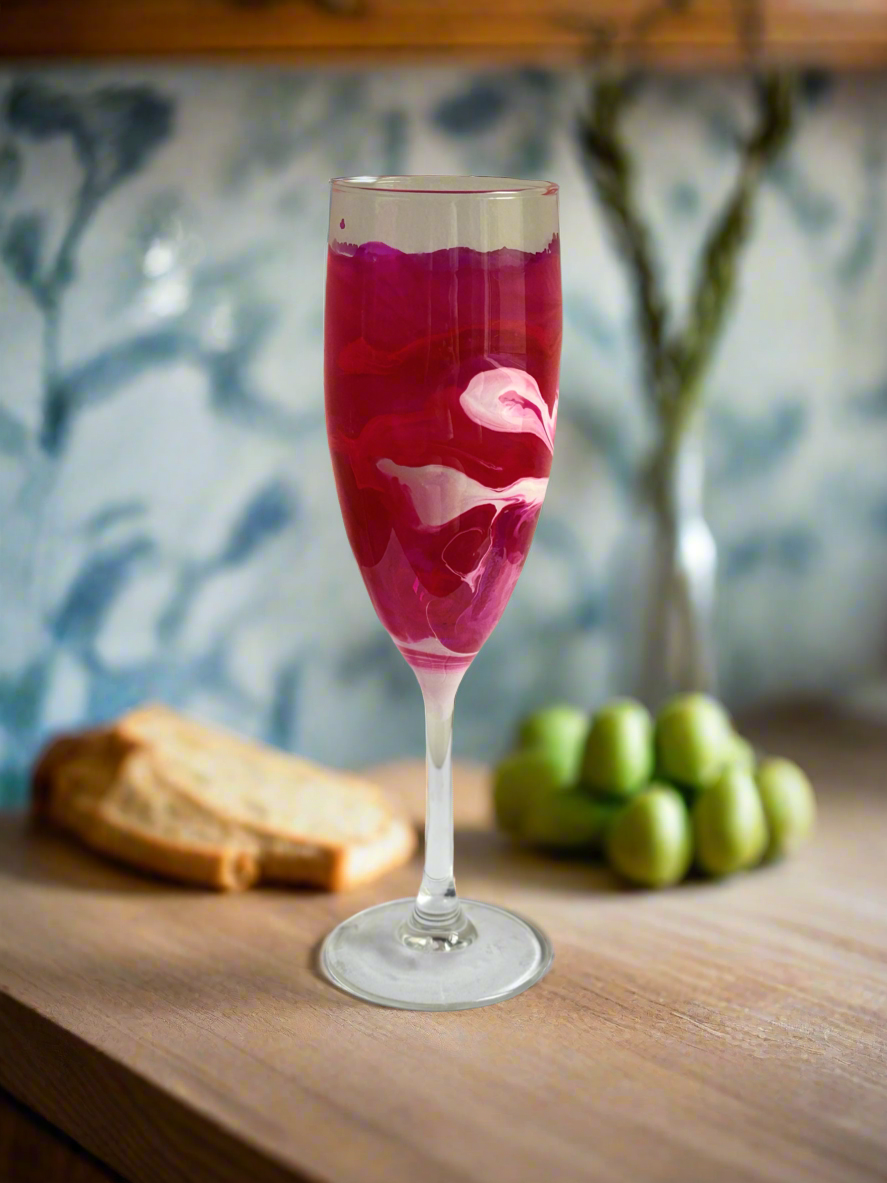 Decorated Small Champagne Flutes