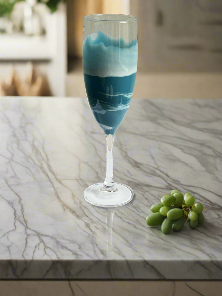 Decorated Small Champagne Flutes
