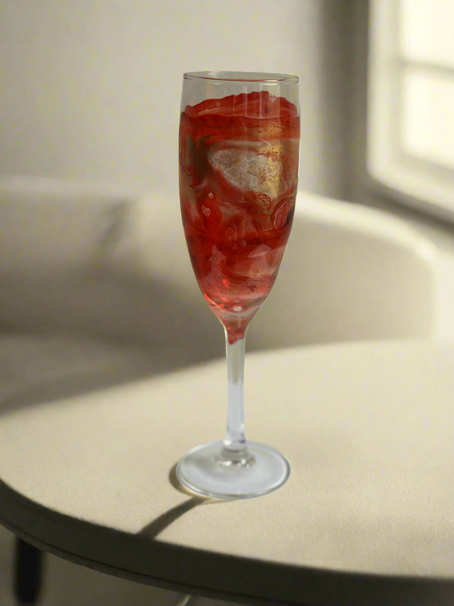 Decorated Small Champagne Flutes