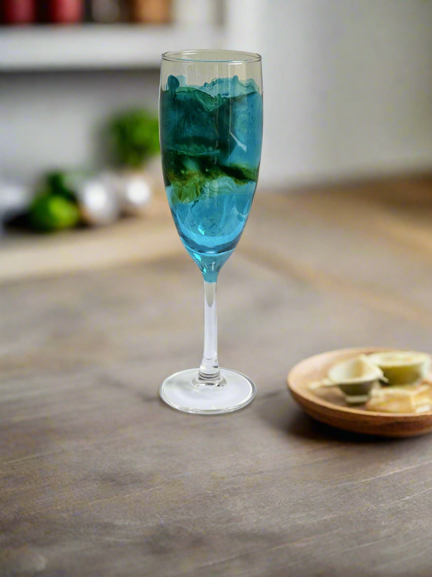 Decorated Small Champagne Flutes