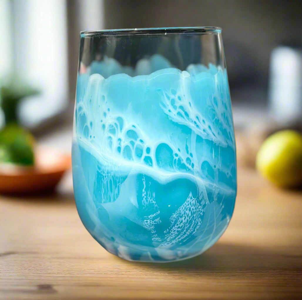 Glass Tumbler Resin Coated