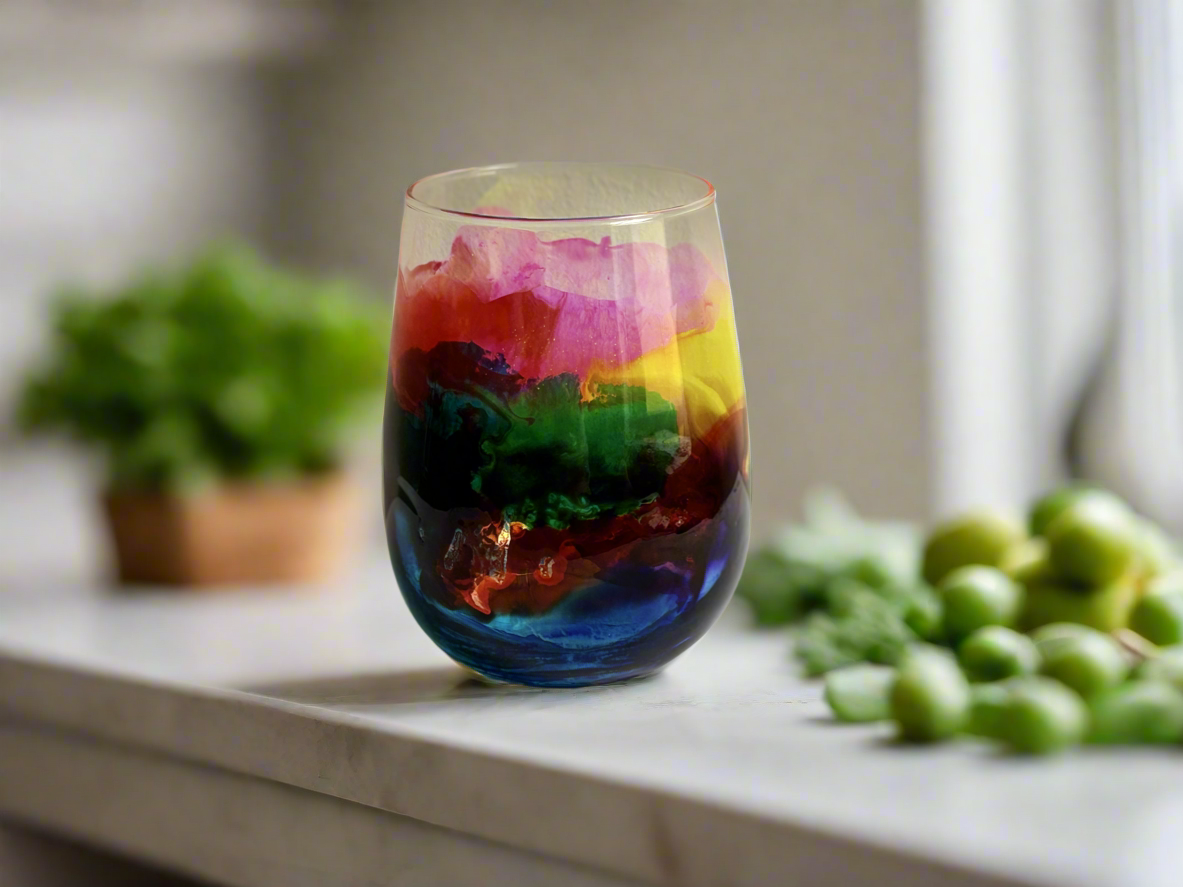 Decorated Glass Tumblers