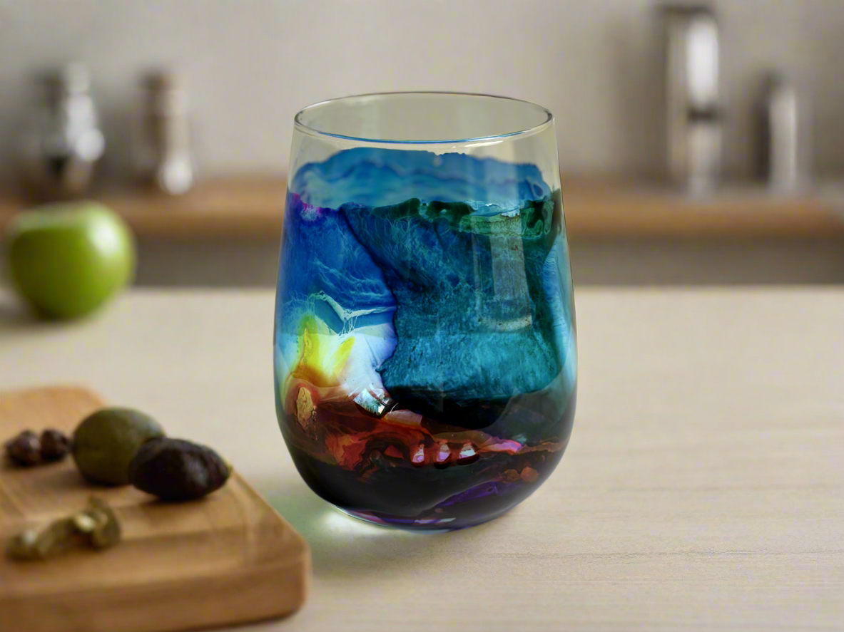 Decorated Glass Tumblers