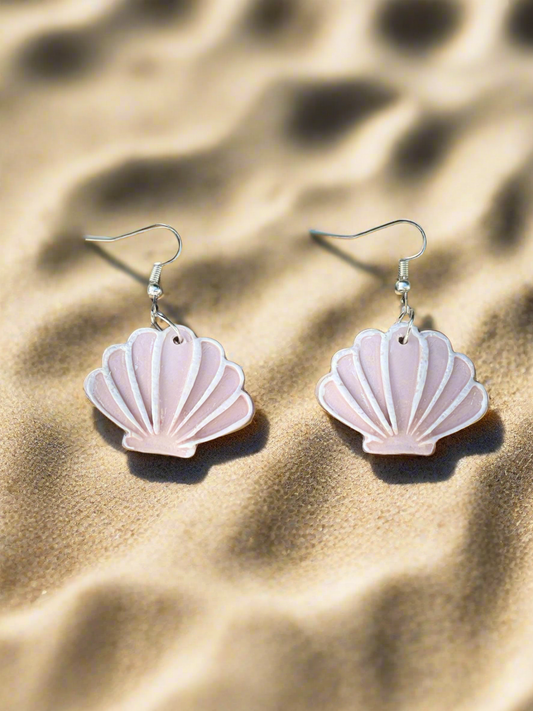 Shell Polymer Clay Earrings