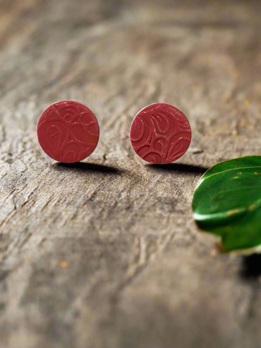 Dark Pink Studs