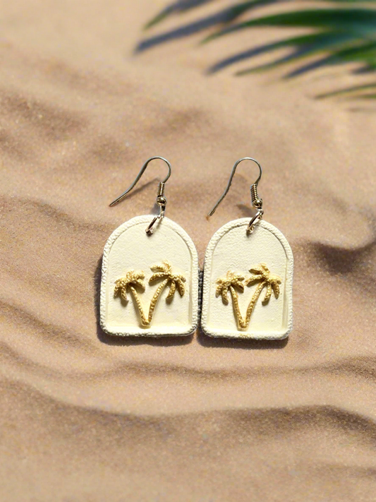 Palm Tree Frame Earrings