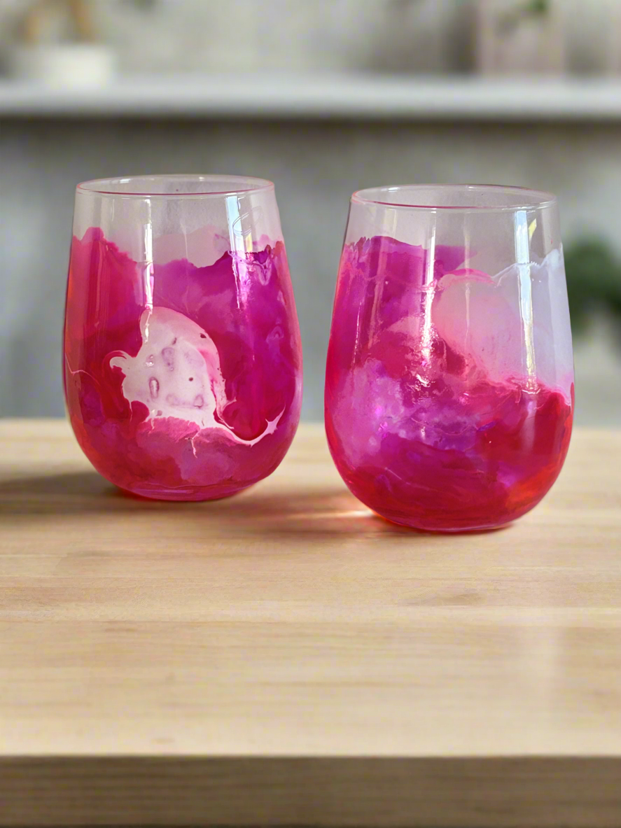 Decorated Glass Tumblers