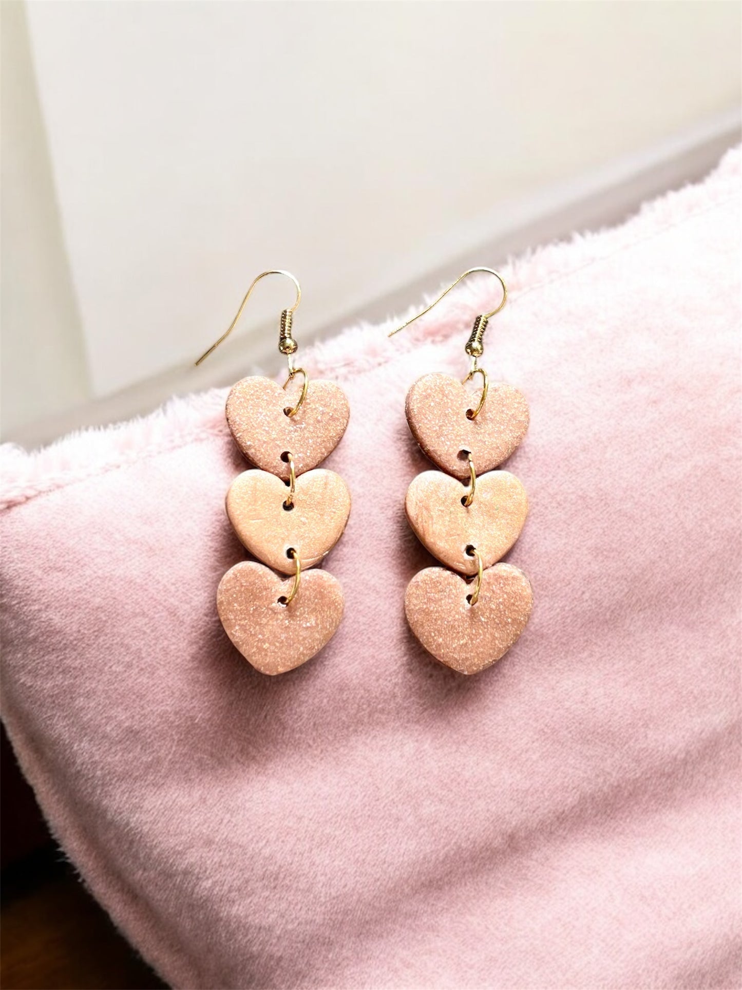 Triple Hearts Earrings